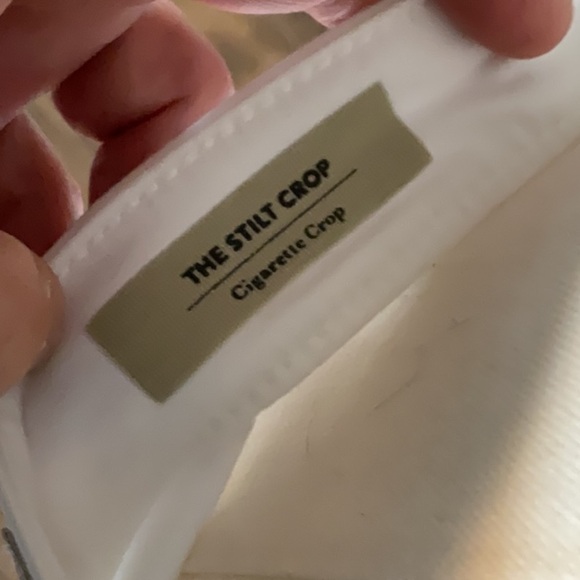 Ag Adriano Goldschmied The Stilt crop Cigarette crop white  size 27 - Picture 5 of 7